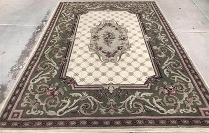Ornamental rug clean after